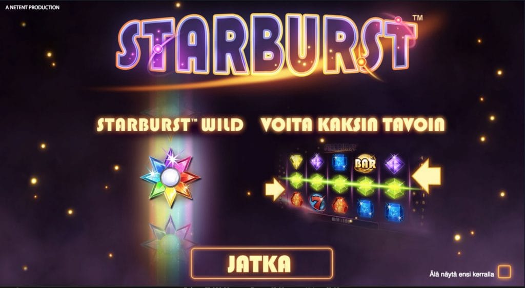 Starburst slot kasinospel