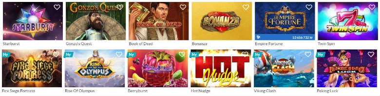 Vilka spel erbjuder Sverigeautomaten